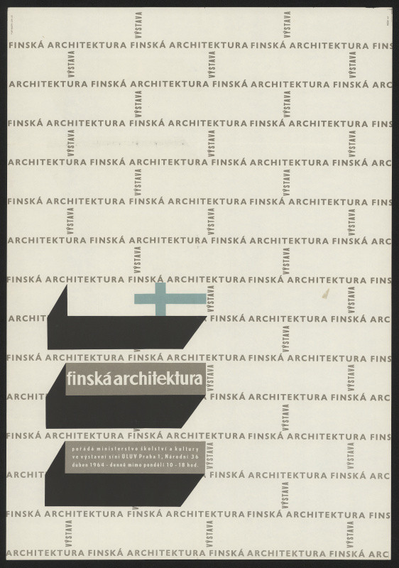 Pešek - Výstava, Finská architektura ... ve výstavní síni ÚLUV Praha ...1964