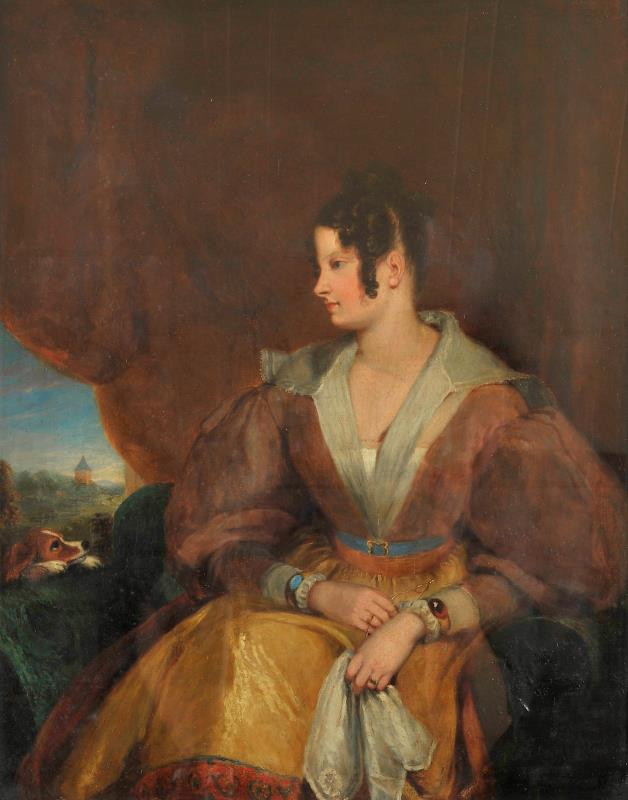 Gilbert Stuart Newton - Podobizna lady Mary Foxové