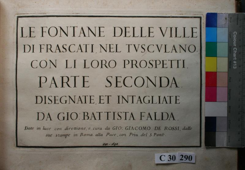 Giovanni Battista Falda - Le Fontane delle Ville di Frascati, nel Tusculano (Parte 2)