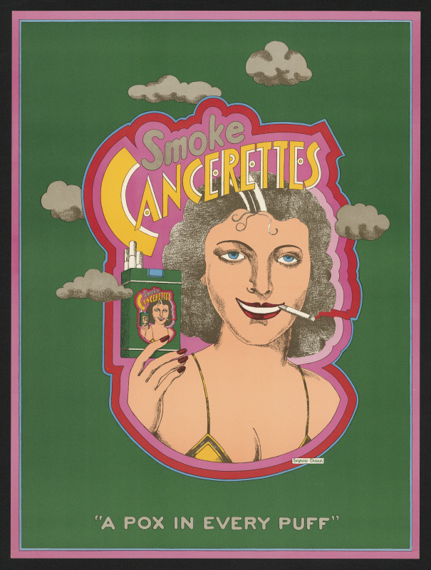 Seymour Chwast - Smoke Cancerettes