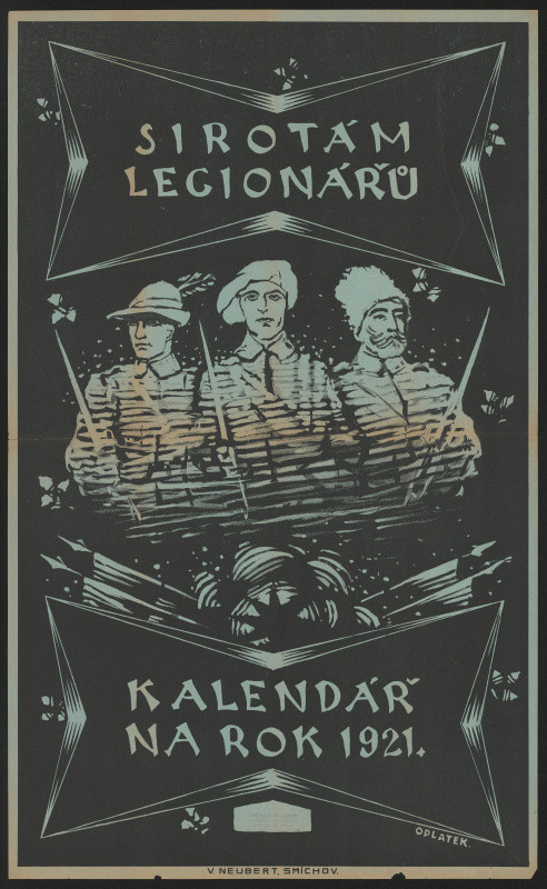 Oplatek - Sirotám legionářů. Kalendář na rok1921