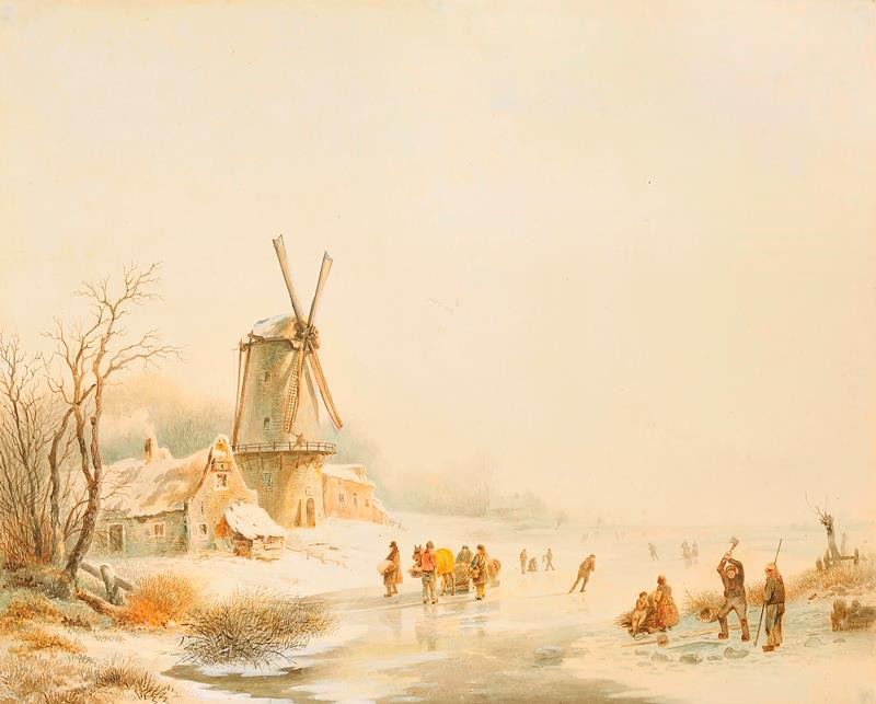 Arnoldus Van de Zant - Zimní  krajina