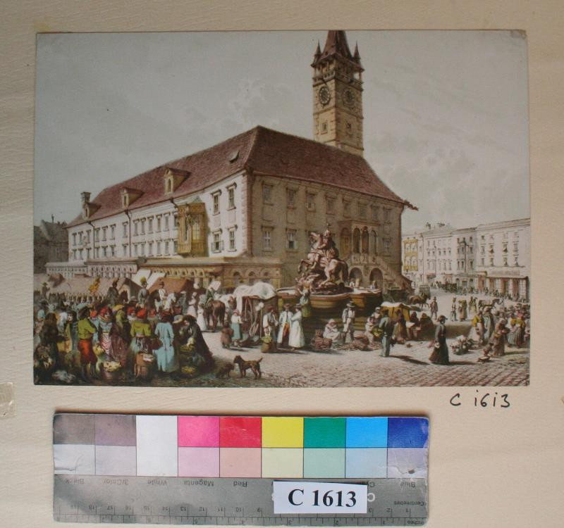 August Haun - Velké náměstí v Olomouci