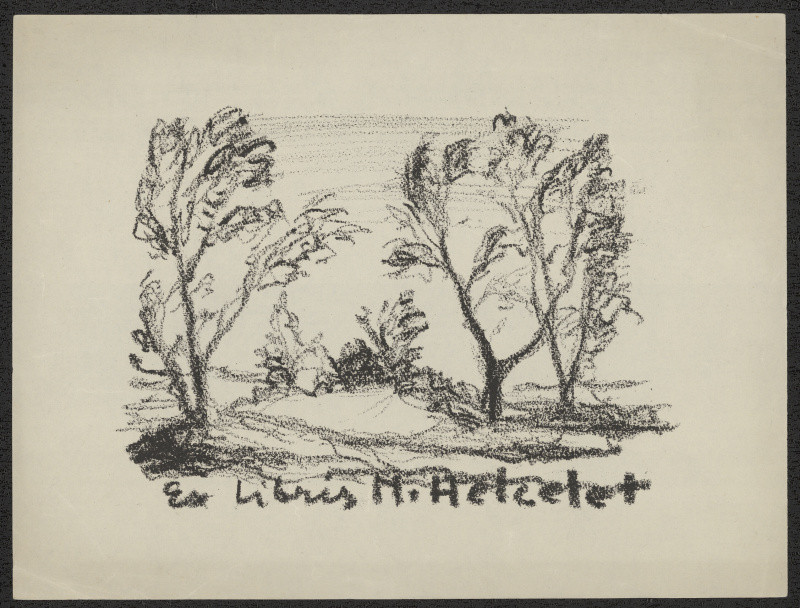 František Bílkovský - Exlibris M. Helcelet