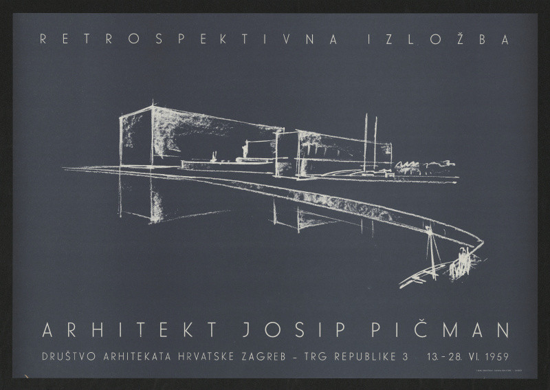neznámý - architekt Josep Pičman, retrospekt. výstava, Zahřeb