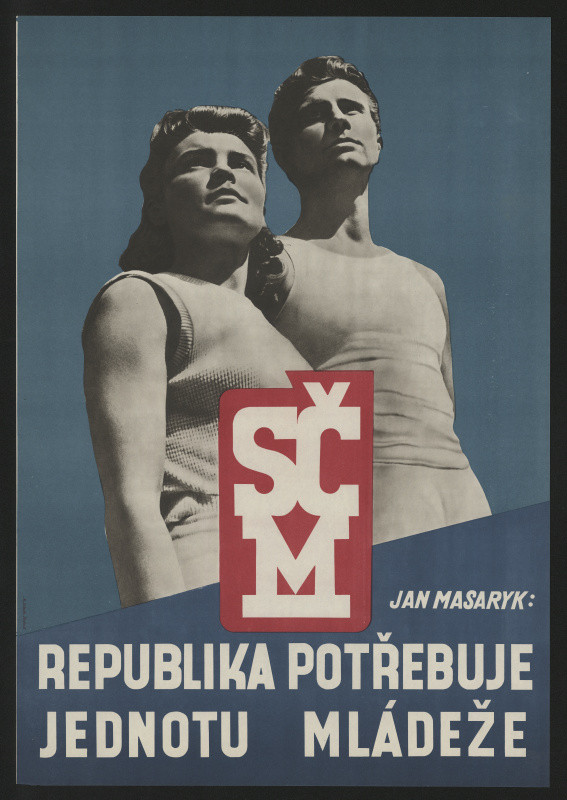 neznámý - SČM. Jan Masaryk. Republika potřebuje jednotu mládeže