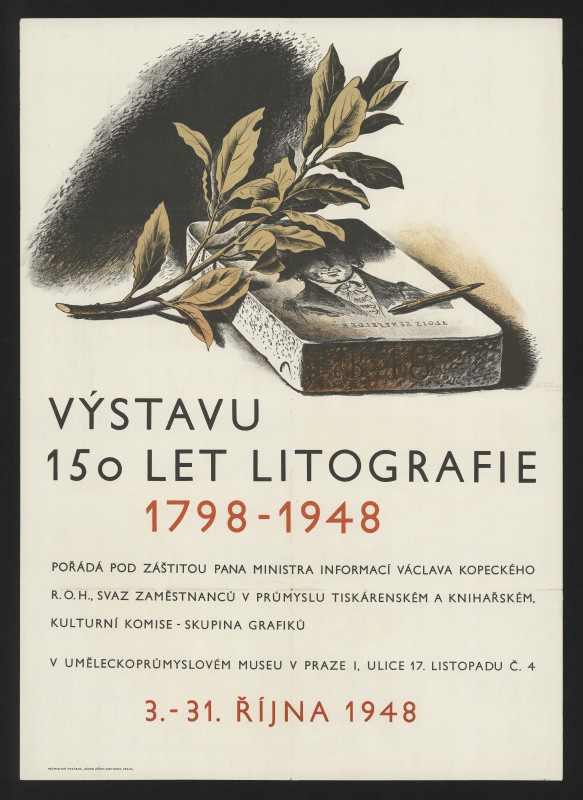 Cyril Bouda - Výstava 150 let litografie 1798-1948. UPM Praha 3.-31. října 1948