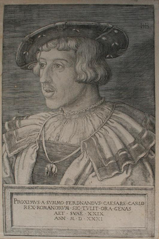 Bartholomäus (Barthel) Beham - Podobizna císaře Ferdinanda I.