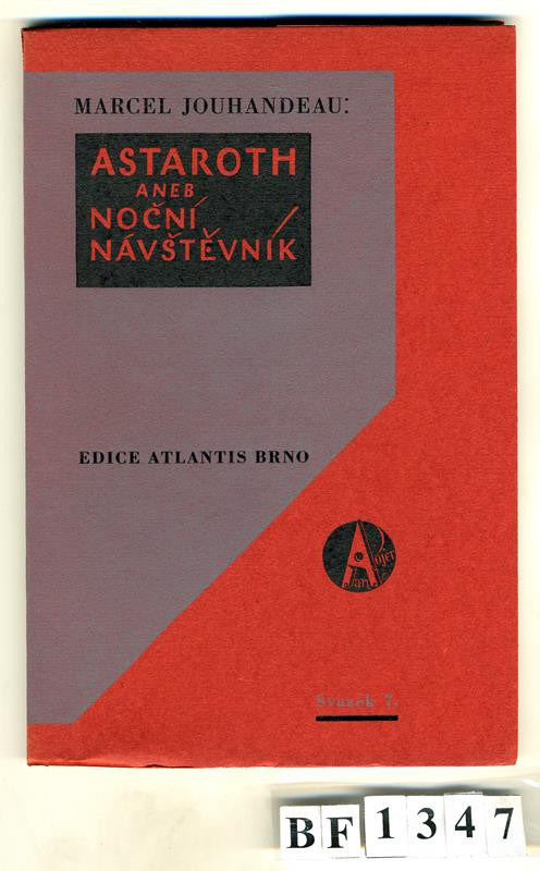 Atlantis (edice), Jan V. Pojer, František Vik, Bohuslav Reynek, Marcel Jouhandeau - Astaroth aneb noční návštěvník