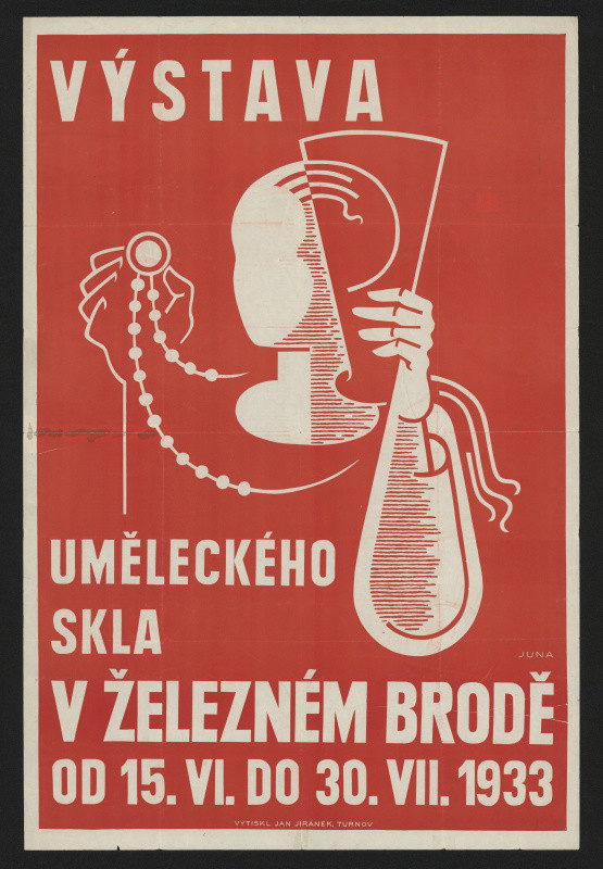 Zdeněk Juna/1903 - Výstava uměleckého skla v Železném Brodě