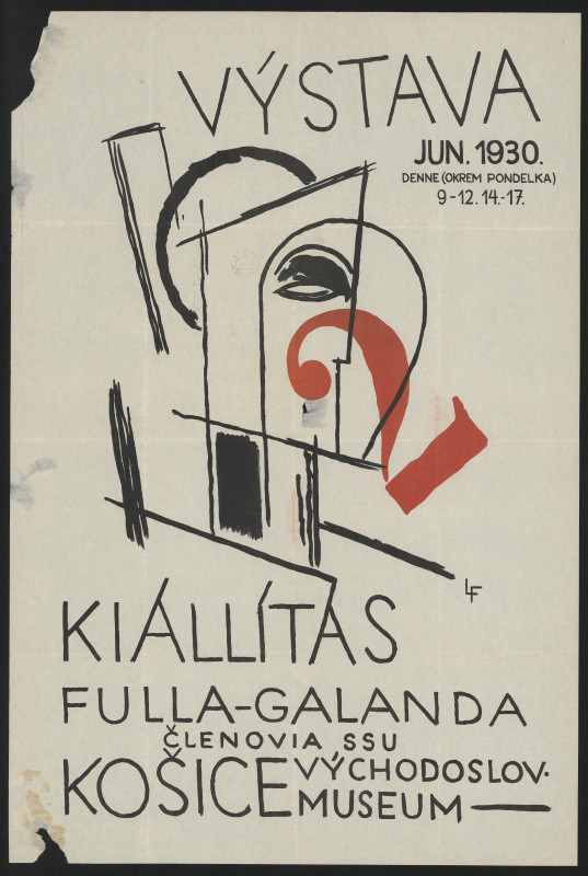 Ľudovít (Ľudo) Fulla - Výstava, Kiallítas Fulla - Galanda, členovia SSO, Košice, Východosl.museum, jún 1930