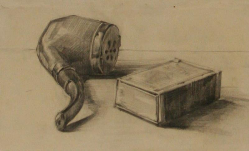 Rudolf Leger - Zátiší s lulkou a krabičkou zápalek