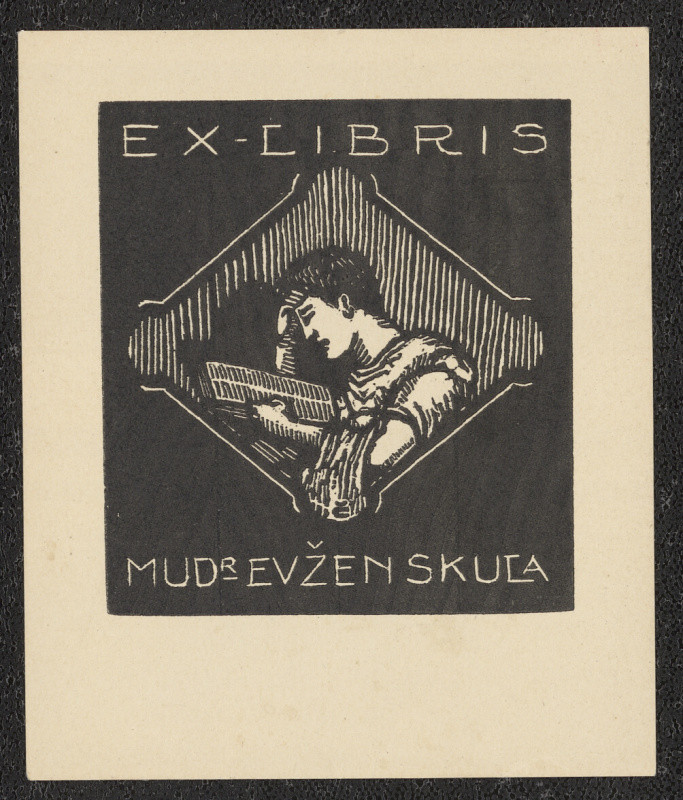 Bohumír Čáp - Ex libris MUDr. Evžen Skula