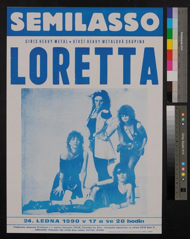 Jef Kratochvíl - Dívčí heavy metalová skupina Loretta, Semilaso 1990