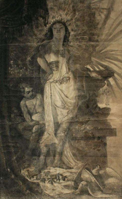 Alfons Mucha - Alegorická ženská postava (Ariadna na Naxu)