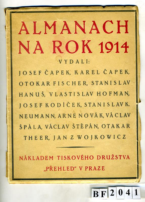 Grafia, neurčený autor, Vratislav Hugo Brunner, Václav Špála - Almanach na rok 1914