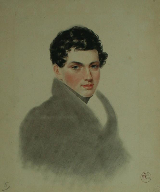 Josef Emanuel Teltscher - Portrét mladého muže