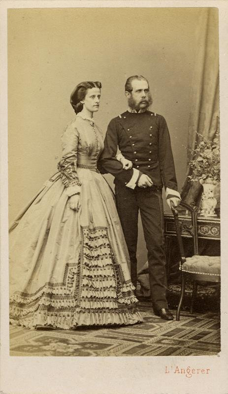 neurčený autor - Arcivévoda Karel Ludvík s manželkou