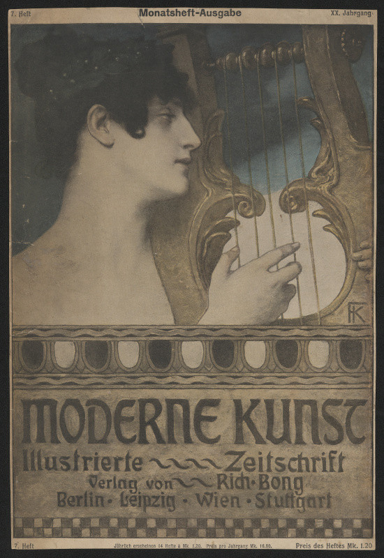 signatura FK - Moderne Kunst, 7. Heft, XX. Jahrgang, Künstlerhaus Einweihung München 1900