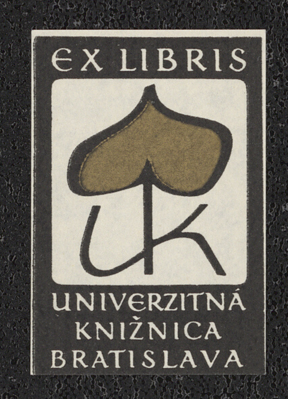 Emil Bačík - Ex libris Univerzitná knižnica Bratislava