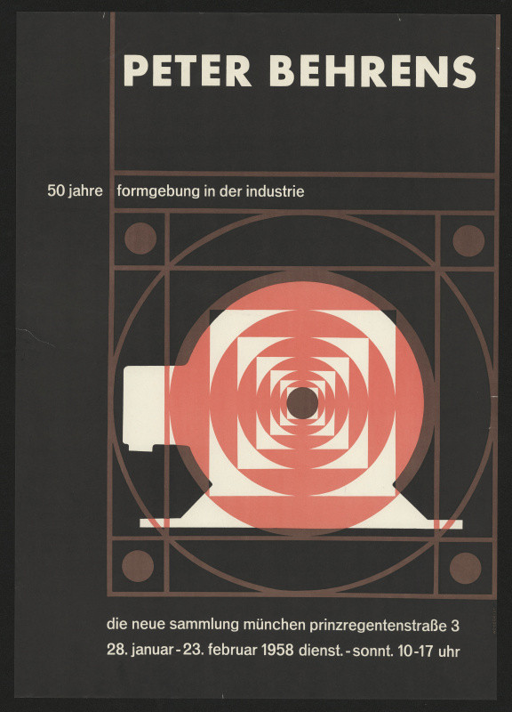 Weisbrodt - Peter Behrens, 50 Jahre Formgebung in der Industrie, Die neue Sammlung, München