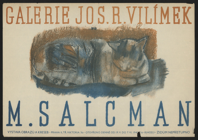 M. Salcman - Výstava obrazů a kreseb M.Salcman, Galerie Jos. R. Vilímek