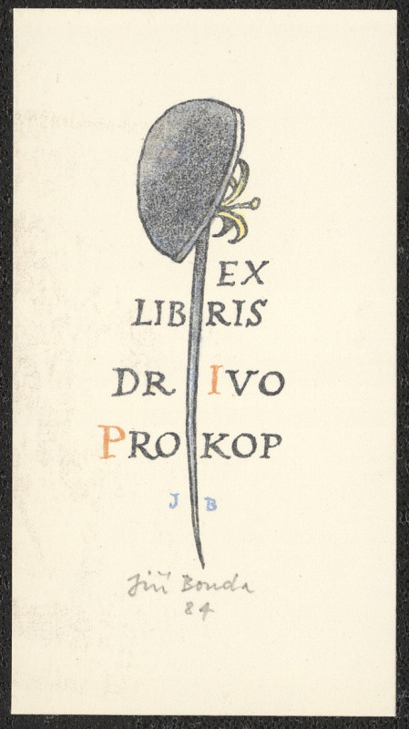 Jiří Bouda - Ex libris dr. Ivo Prokop