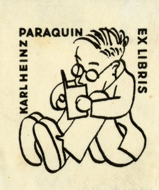 neurčený autor německý - Ex libris Karl Heinz Paraquin