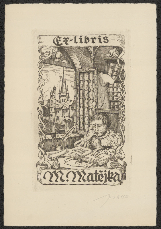 Vítězslav Fleissig - Ex libris M. Matějka