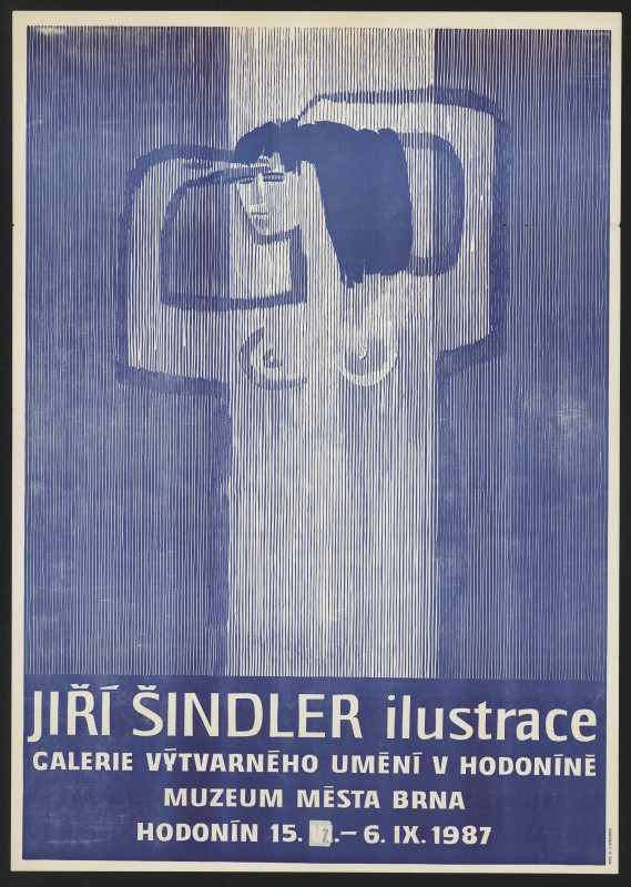 neznámý - Jiří Šindler, Ilustrace. GVU Hodonín, Muzeum m.Brna 1987