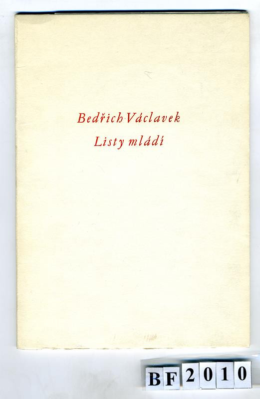 Bedřich Václavek, Max Švabinský - Listy mládí