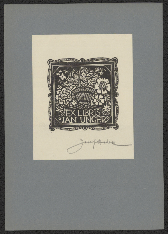 Josef Hodek - Ex libris Jan Unger