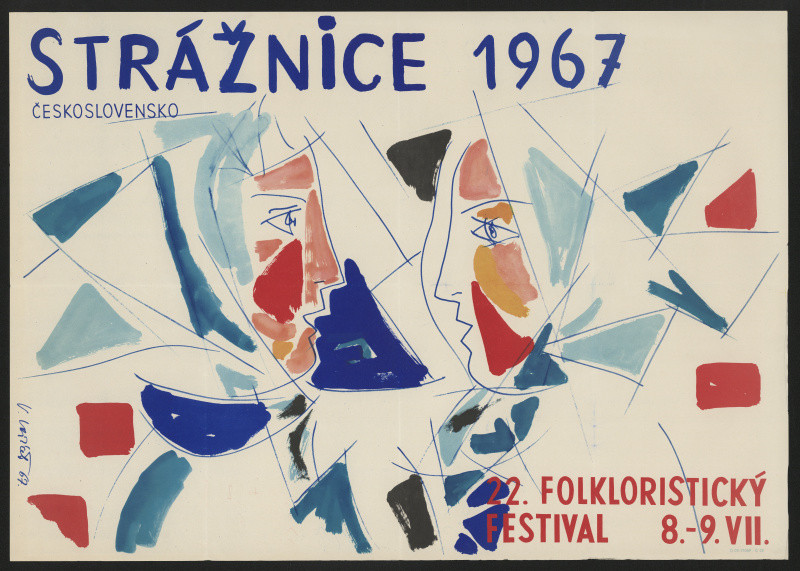 Vladimír Vašíček - 22. mezinárodní folkloristický festival Strážnice Československo 1967