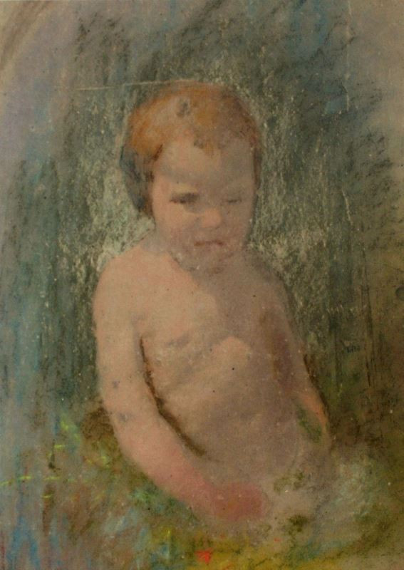 Alfons Mucha - Hlava dítěte