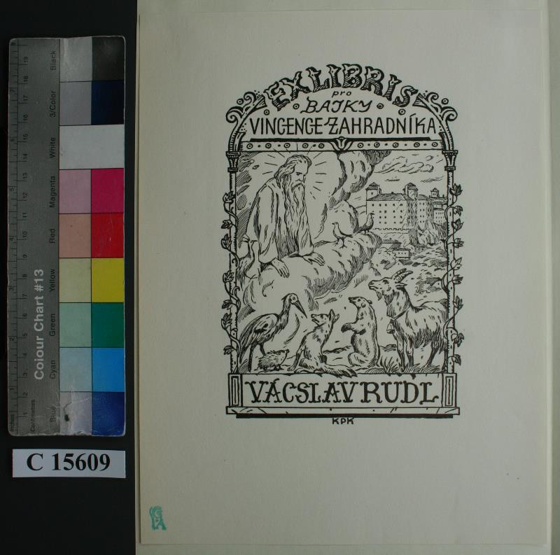 Jan Konůpek - Ex libris Vácslav Rudl