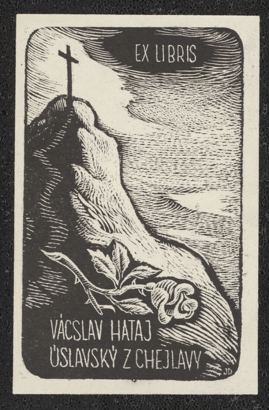 Jan Dostál - Ex libris Vacslav Hataj Úslavský z Chejlavy