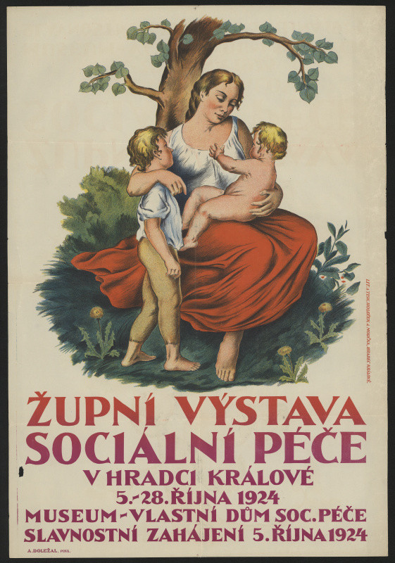 Adolf Doležal - Župní výstava sociální péče  v Hradci Králové 1924