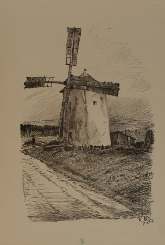 Jan Konůpek - Větrný mlýn v Porubě