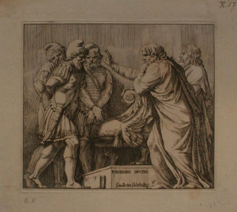 Battista Giovanni Galestruzzi - Senátoři mluví k zajatým králům - Z římské historie 6