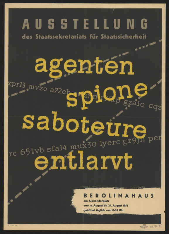 neznámý - Agenten - Spione - Ssaboteure - ent..rot; Alexander Platz