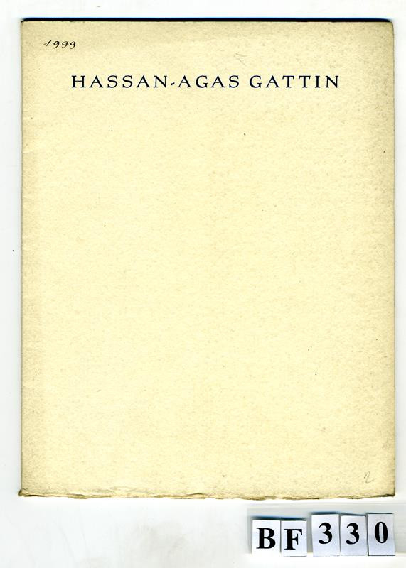 neurčený autor, Otto F. Babler, Rudolf Michalik - Hassan-Agas Gattin
