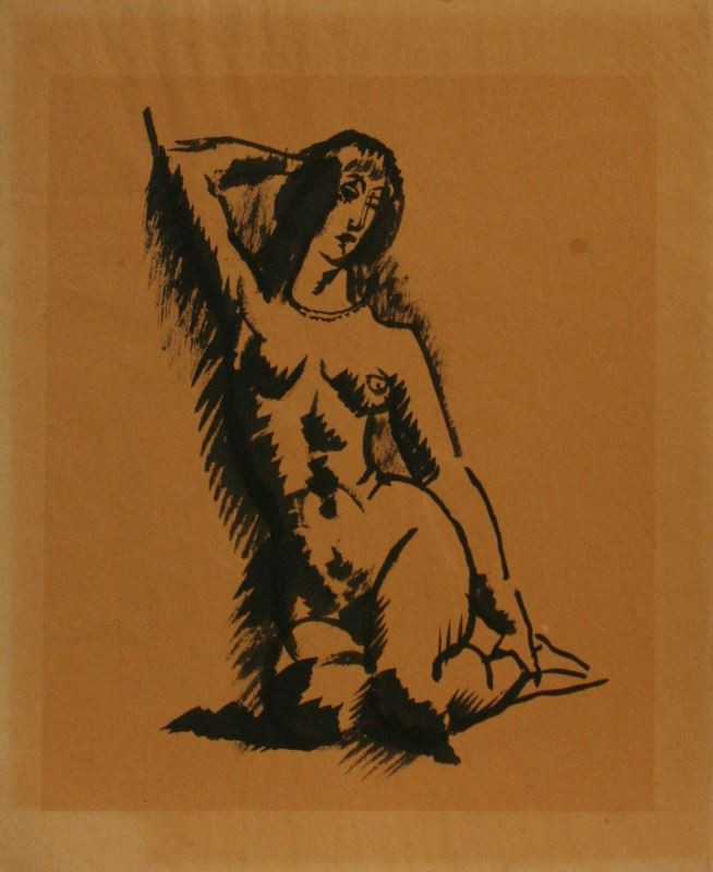 André Derain - Klečící ženský akt