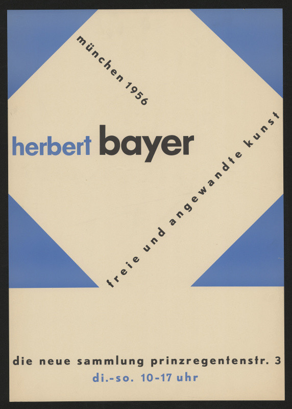neznámý - Herbert Bayer, Freie u. angewandte Kunst, Die neue Sammlung, München