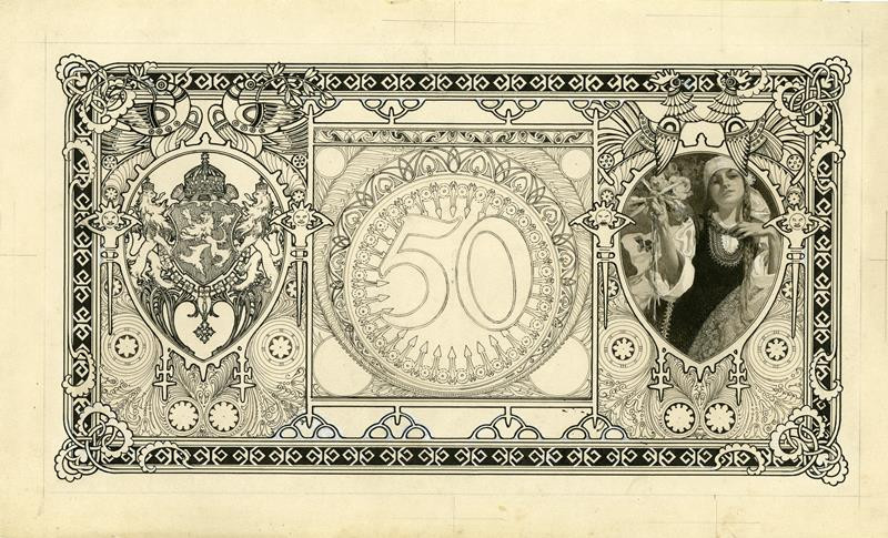 Alfons Mucha - Návrh bulharské bankovky