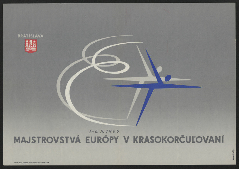 Ivo(?) Švorčík - Majstrovstvá Európy v krasokorčuľovaní Bratislava 1966
