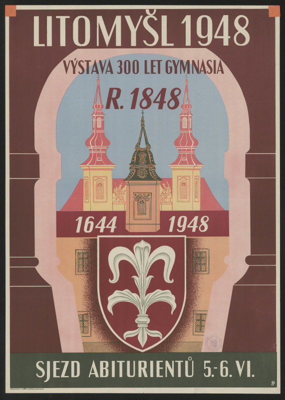 signatura DJ - Litomyšl 1948, 300 let gymnásia 1644-1848. Sjezd abiturientů