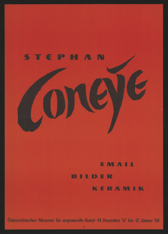 Leopold Netopil - Stephan Coney, Email, Bilden, Keramik, Österreichisches Museum f. angewandte Kunst