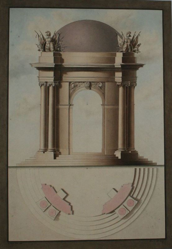 Carl von Sales - Model okrouhlého pavilonu