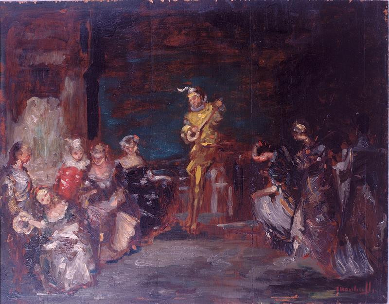 Adolphe Joseph Monticelli - Divadlo