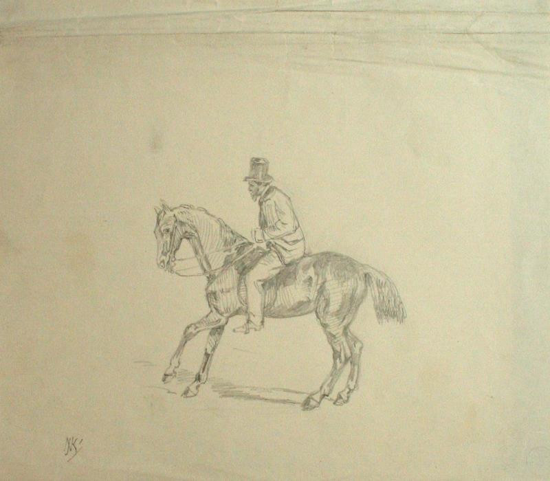 Jan Novopacký (Nowopacký) - Jezdec na koni